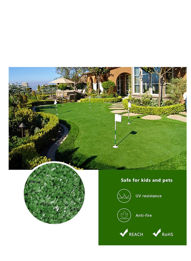 Generic FFD Artificial Grass Carpet 2m x 3m- Premium 20mm High-Density Turf, Soft & Realistic Lawn Mat, Fade-Resistant, Pet & Kid Safe, Ideal for Garden, Patio, Balcony, Outdoor & Indoor Use  - Image 5