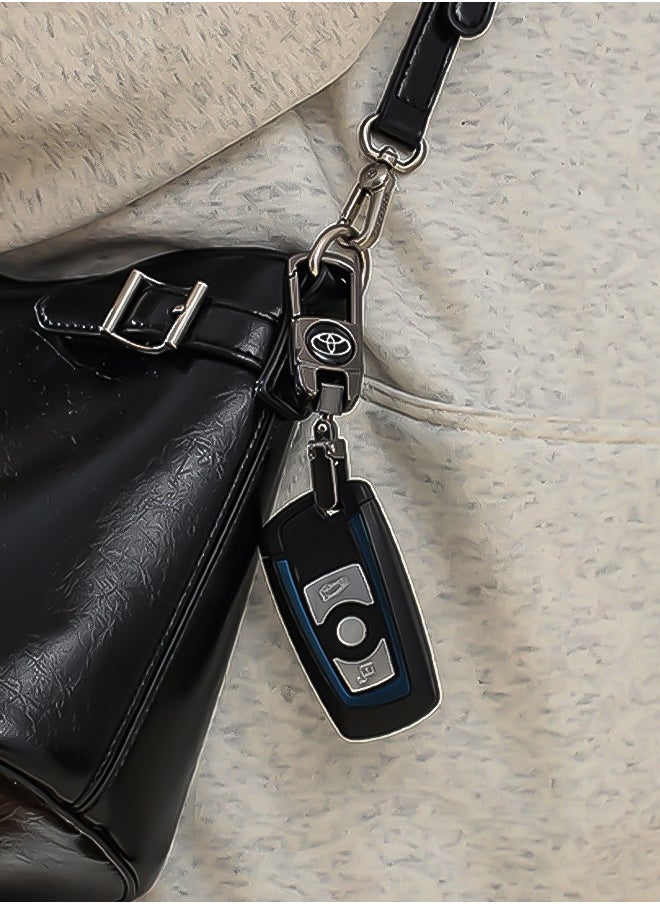 KeyAmor - Luxury Metal Toyota Keychain for Adults – Stylish Car Key Holder with Secure Locking Mechanism, Sleek Design and Durable Build, Includes Premium Gift Box for an Elegant and Practical Gift. - Image 1