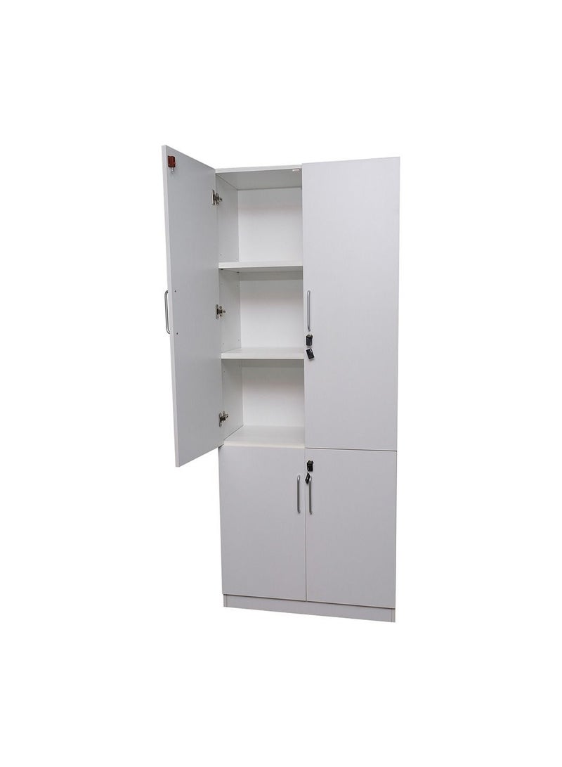 HUIMEI Huimei 720-C04 Two Door Office Cabinet White Color  - Image 2