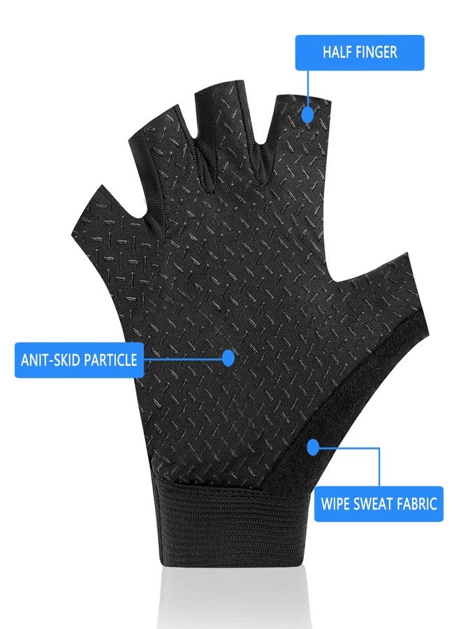 Bumobot Kids Fingerless Sports Gloves, Kids Cycling Gloves, Non-Slip Kids Boys Girls Half Finger Gloves for Cycling Biking Fishing Climbing Riding Outdoor Sports, Pink, Medium - Image 4