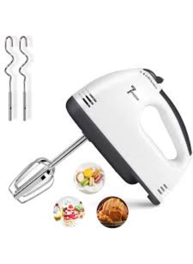 خلاط كهربائي محمول بـ 7 سرعات مع 4 مضارب من الفولاذ المقاوم للصدأ - Image 4