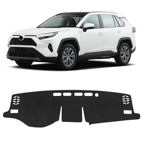 Bercicci Dash Cover for Toyota RAV4 2025 2024 2023 2022 2021 2020 2019 Hybrid, Prime (PHEV) Accessories Flannel Dashboard Cover Dash Mat Center Console Cover Sunshield Protector Pad - Image 1