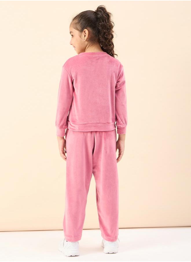 Stylo Bug - Solid Patch Detail Sweatshirt with Joggers by Styli - Image 1