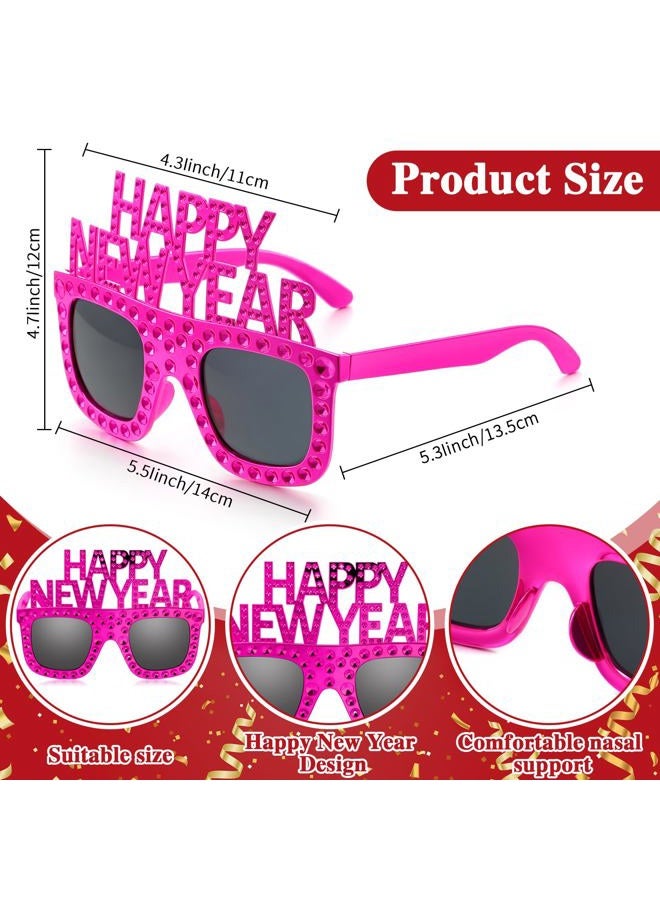 Shappy 6 Pcs 2026 Happy New Year Eyeglasses, Happy New Year Party Favors Sunglasses, Eve Glasses for Women and Men(Square) - Image 2