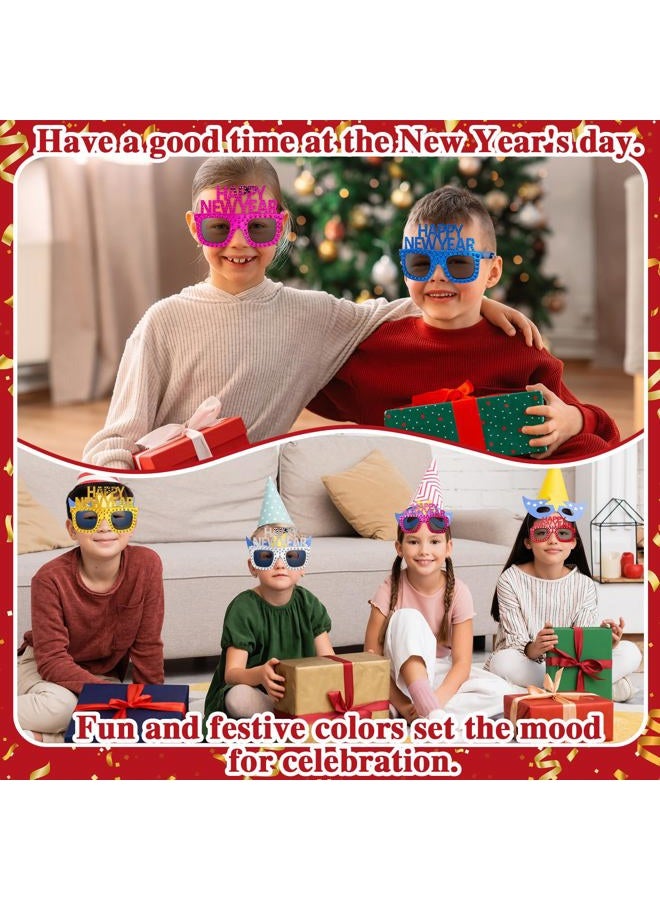 Shappy 6 Pcs 2026 Happy New Year Eyeglasses, Happy New Year Party Favors Sunglasses, Eve Glasses for Women and Men(Square) - Image 4