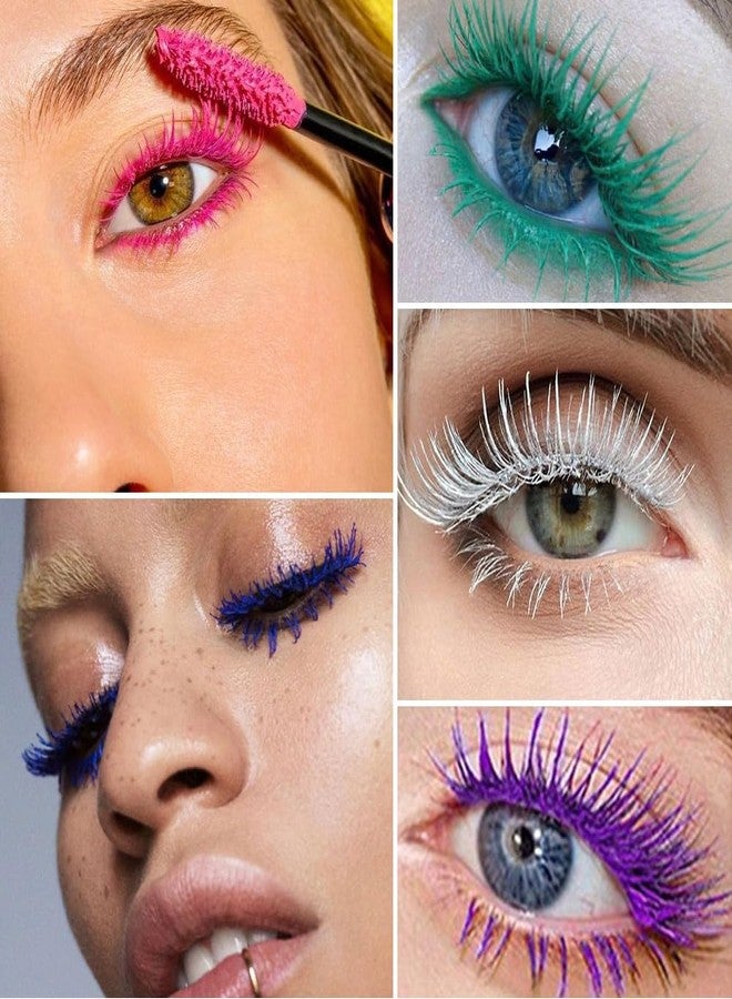 AMY'S DIARY Blue purple green mascara for eyelashes Waterproof 3 pcs set,Royal Eyelash Mascara Long lasting Charming Voluminous Cruelty Free Vegan Eye Makeup Eyelashes for Women (Blue+green+purple) - Image 4