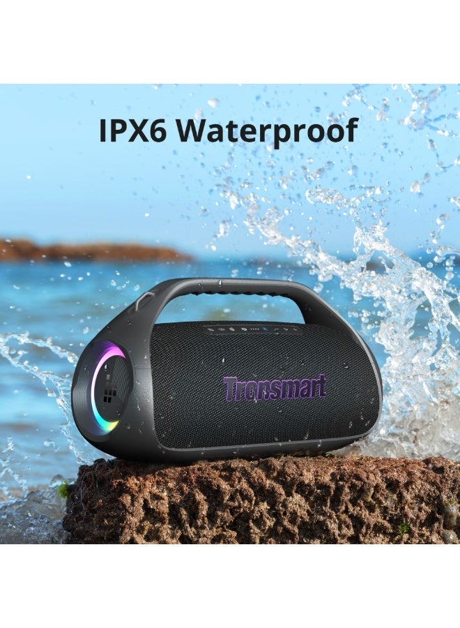 Tronsmart - Bang 2, Portable Bluetooth Speaker, 90W Deep Bass, Custom EQ & Light, IPX6 Waterproof, 26H Playtime for Outdoor, Beach, Party - (Black) - Image 5