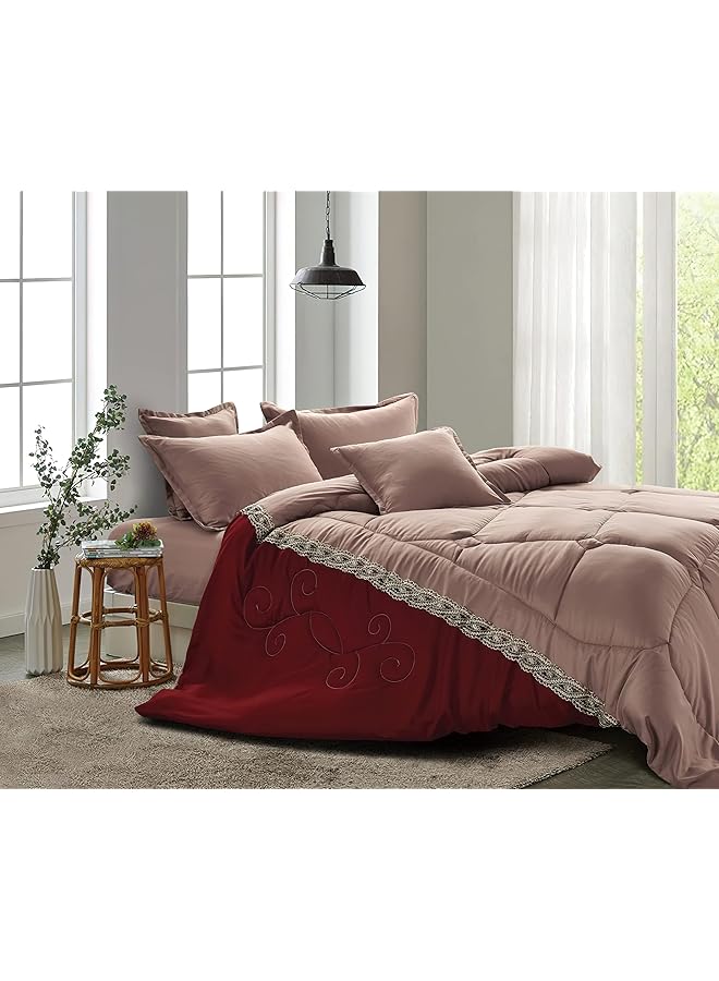 إيروريكس طقم لحاف متوسط الحشوة مكون من 6 قطع متعدد الألوان - Image 1