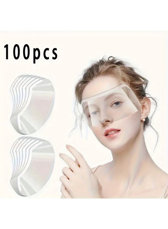 100 Pcs Clear Shower Eyeshield Waterproof Sunscreen For Lash Extensions Eye Surgery - Image 3