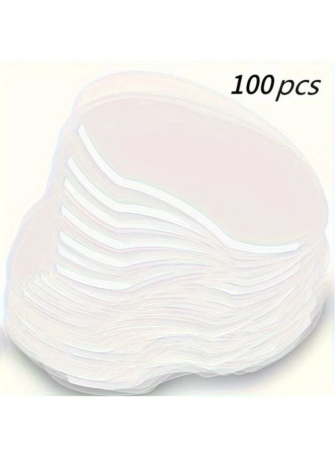 100 Pcs Clear Shower Eyeshield Waterproof Sunscreen For Lash Extensions Eye Surgery - Image 1