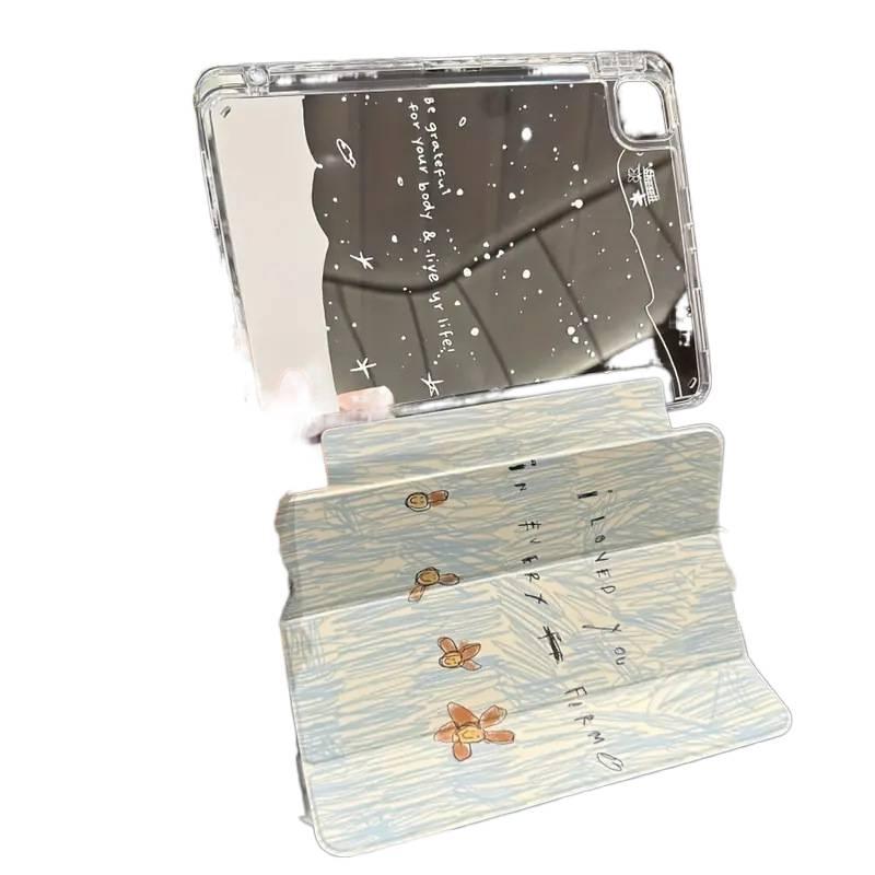 DGG حافظة آيباد شفافة بظهر واضح لجهاز عدة موديلات آيباد باللون شفاف بظهر شفاف iPad - Image 4