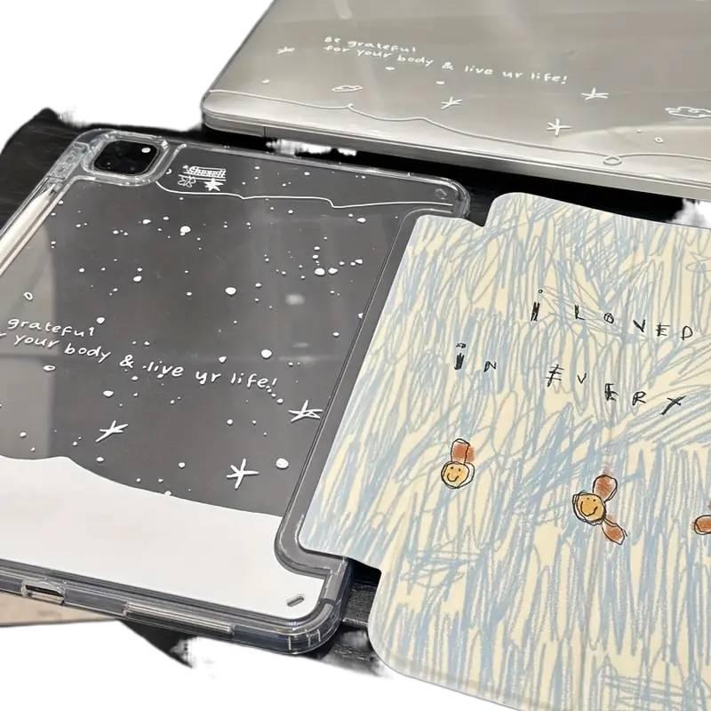 DGG حافظة آيباد شفافة بظهر واضح لجهاز عدة موديلات آيباد باللون شفاف بظهر شفاف iPad - Image 5