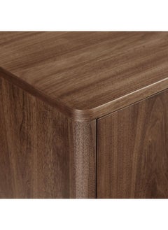 DANUBE HOME Rorvik Sideboard Cabinet Strong And Sturdy Kitchen Organiser Rack Modern Design Buffet Cabinet Side Board For Dining Room Bar Kitchen L160Xw45Xh85Cm - Walnut  - Image 1