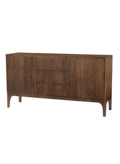 DANUBE HOME Rorvik Sideboard Cabinet Strong And Sturdy Kitchen Organiser Rack Modern Design Buffet Cabinet Side Board For Dining Room Bar Kitchen L160Xw45Xh85Cm - Walnut  - Image 5