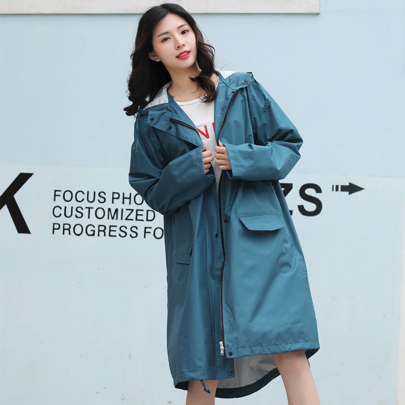 Rainstorm-Proof Japanese Women'S Fashion Windbreaker Raincoat Women'S Men'S And Women'S Walking Casual Raincoat Overseas E-Commerce - Image 1