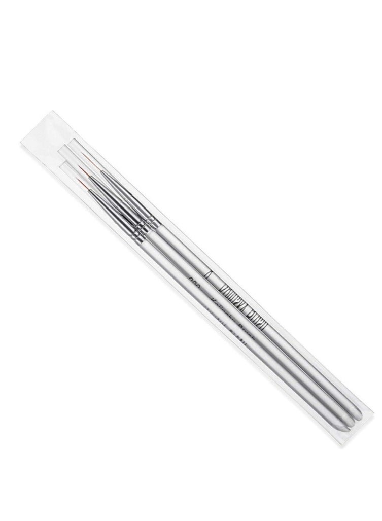 3 Pcs Professional Nail Art Brush Set Liner Pens Striping Brushes for Short Strokes, Details, Blending, Elongated Lines Etc - Image 5