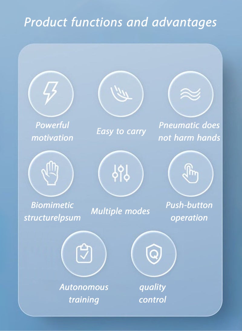 Rehabilitation robot gloves (rechargeable) can be used anytime and anywhere without plugging in, and can be used for 90 minutes to 160 minutes on a single charge, hand stroke rehabilitation equipment, hand dysfunction patient training device, stroke hemiplegia finger orthosis, used for long-term relief of finger cramps，with training ball + finger massage clip