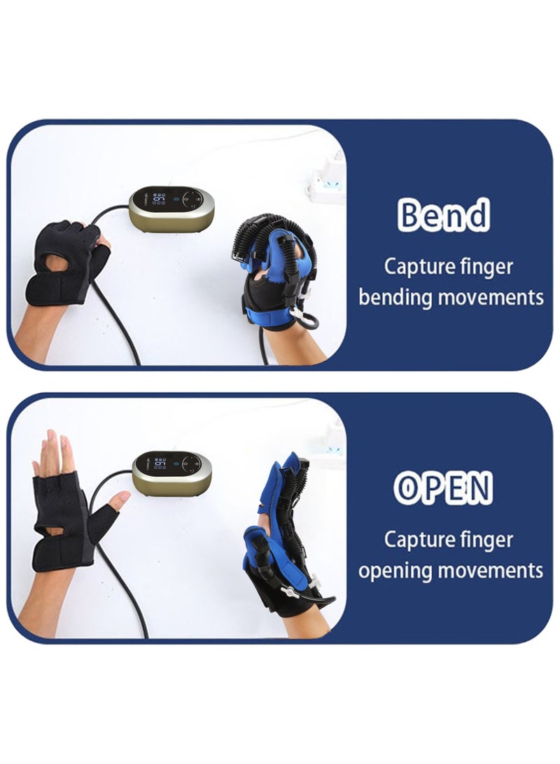 Rehabilitation robot gloves (rechargeable) can be used anytime and anywhere without plugging in, and can be used for 90 minutes to 160 minutes on a single charge, hand stroke rehabilitation equipment, hand dysfunction patient training device, stroke hemiplegia finger orthosis, used for long-term relief of finger cramps，with training ball + finger massage clip