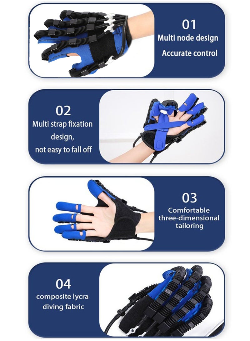 Rehabilitation robot gloves (rechargeable) can be used anytime and anywhere without plugging in, and can be used for 90 minutes to 160 minutes on a single charge, hand stroke rehabilitation equipment, hand dysfunction patient training device, stroke hemiplegia finger orthosis, used for long-term relief of finger cramps，with training ball + finger massage clip