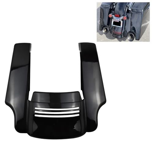 CARGLETRUE 5'' Stretched Rear Fender Extension Filler Fit For Harley Touring Electra Glide Road Glide Road King Street Glide 2014-2023 (Gloss Black) - Image 2