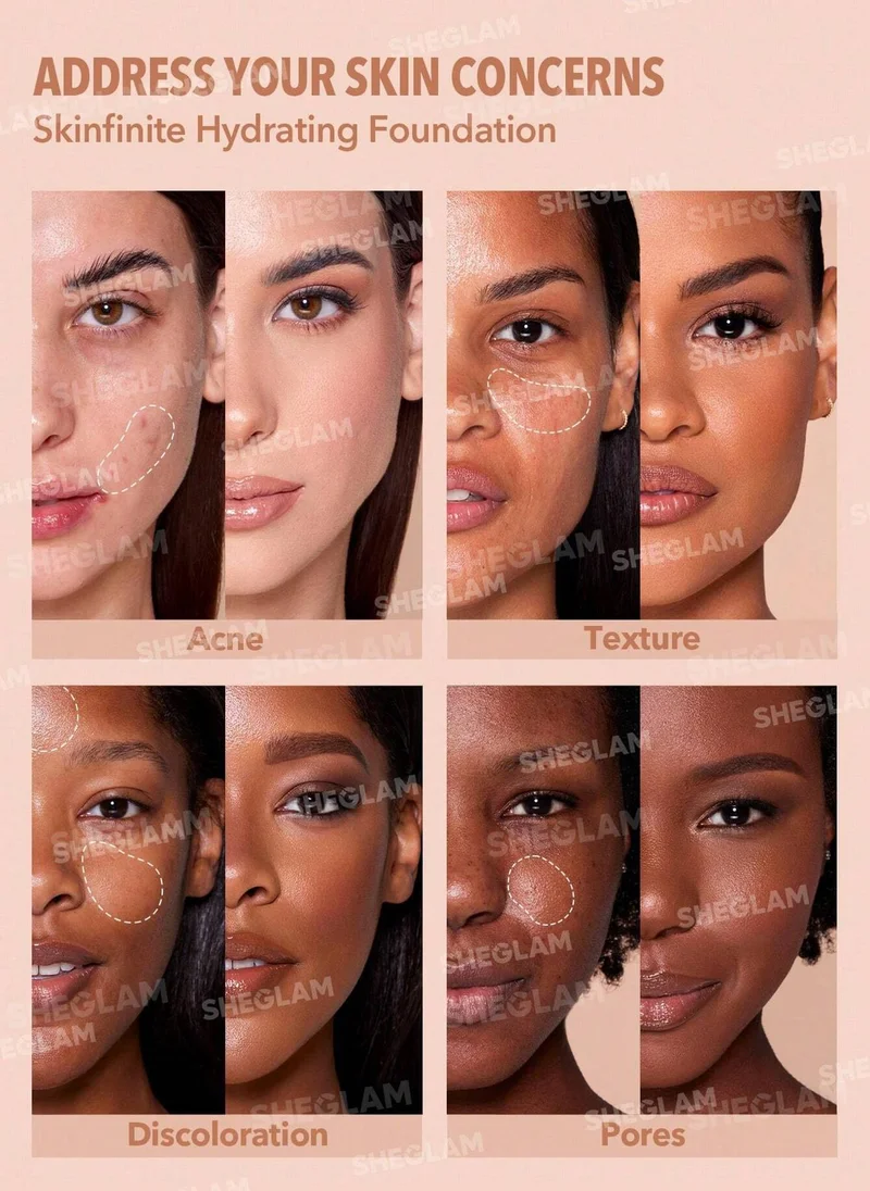 Sheglam  Skinfinite Hydrating Foundation-Shell for Women | Best Price UAE