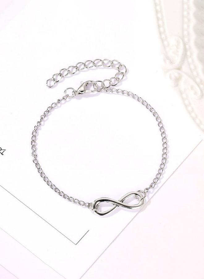 Take Two Infinity Symbol Thin Chain Bracelet - Image 4
