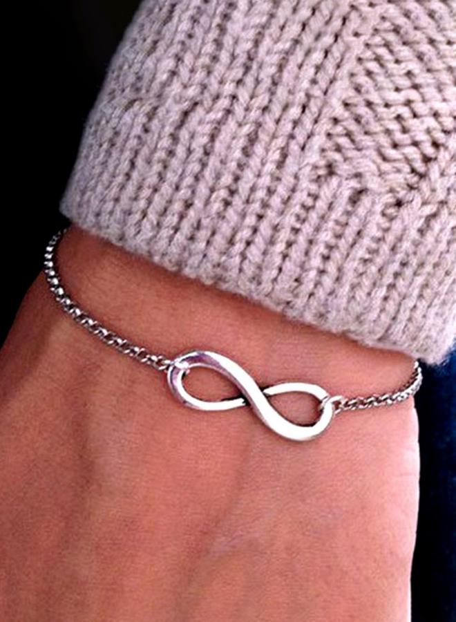 Take Two Infinity Symbol Thin Chain Bracelet - Image 2