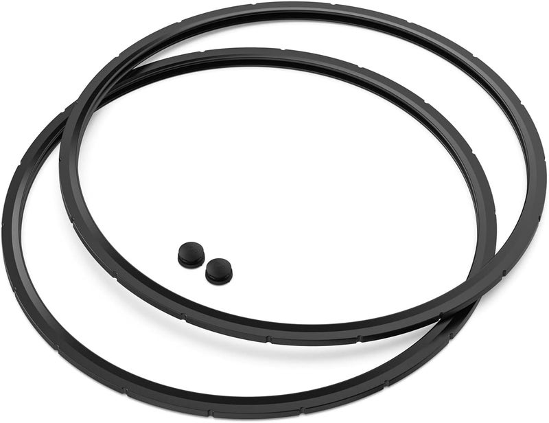 ANTOBLE 09924 Pressure Canner Sealing Ring - & Overpressure Plug for Presto 0128206 0128202 0128203 0128204 0128303 0126306 6 & 8 Quart Pressure Cooker - 2 Pack - Image 1