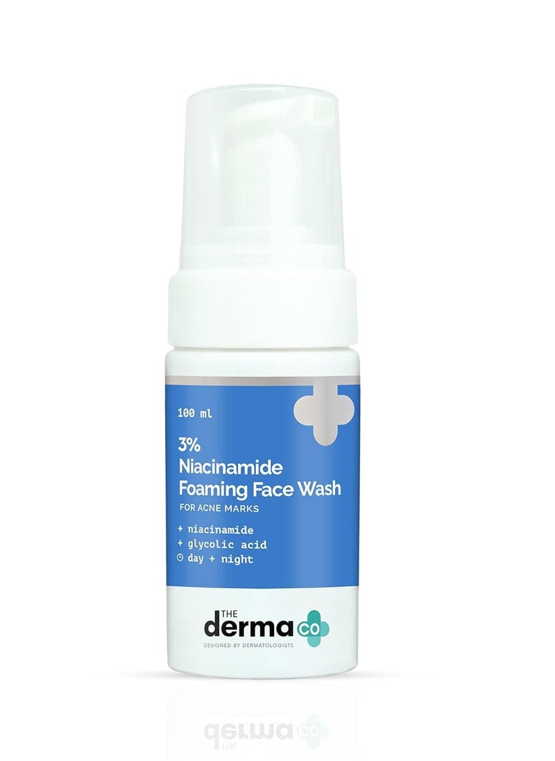 THE derma Co The Derma Co 3% Niacinamide Foaming Face Wash for Acne Marks - 100 ml(dermaco)  - Image 2
