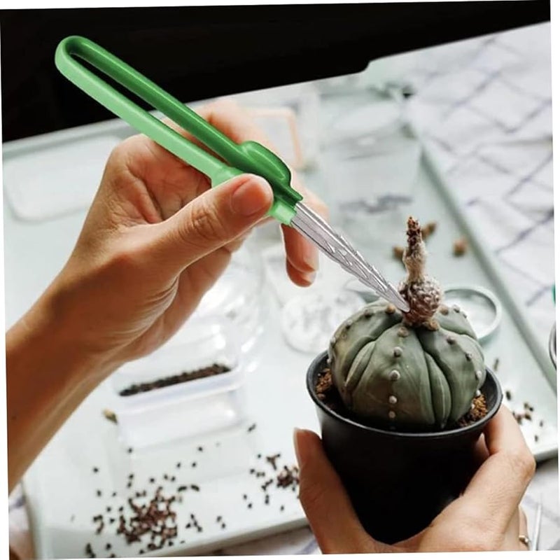Stainless Steel Gardening Tweezer Tool for Bonsai Succulents Weeding Planting Indoor Outdoor Use - Image 4
