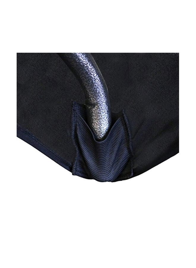 نيبمينينت مفرش طاولة بحواف مطاطية من قماش سباندكس أسود 96x30x30بوصة - Image 3