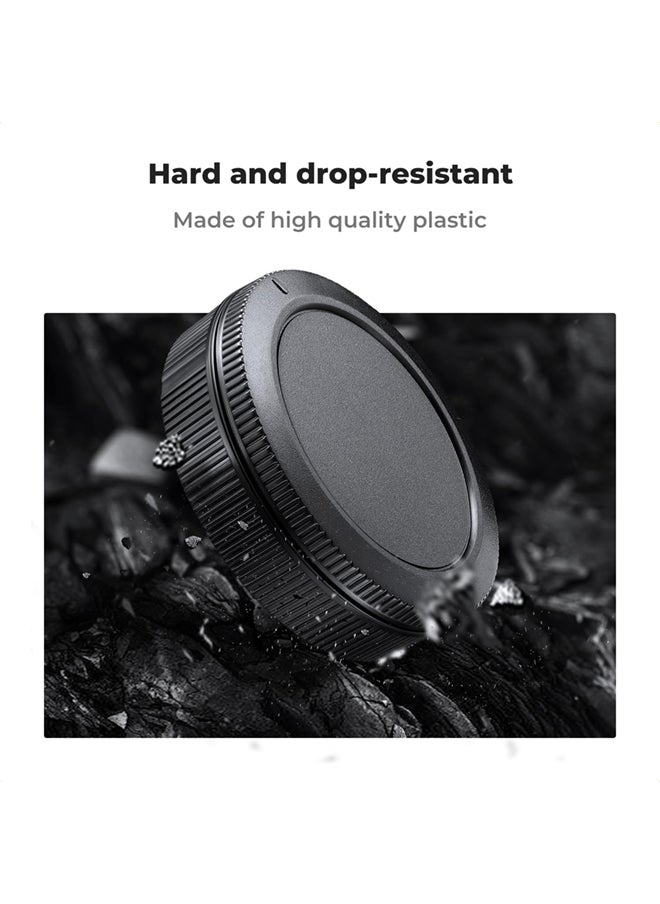 SJet - RF Mount Rear Lens Cap & Body Cap Cover for Canon RF Lens Cap, RF Mount Back Cap, RF Cap for Canon EOS R50 R100 R10 R8 R7 R6 R6 II R5 R5C R5 III R3 RP - Image 1