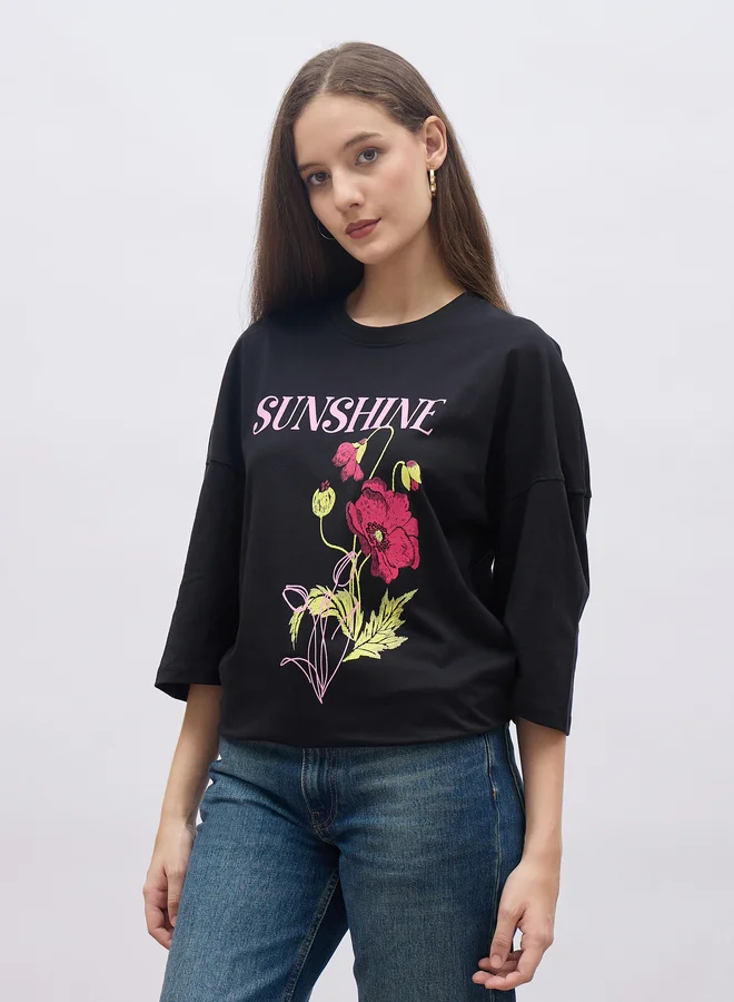 Styli Styli Graphic Print Oversized T-Shirt