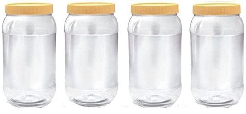 Sunpet Sunpet Plastic Jar - 2000 ml, 4 Pieces, Multicolored 