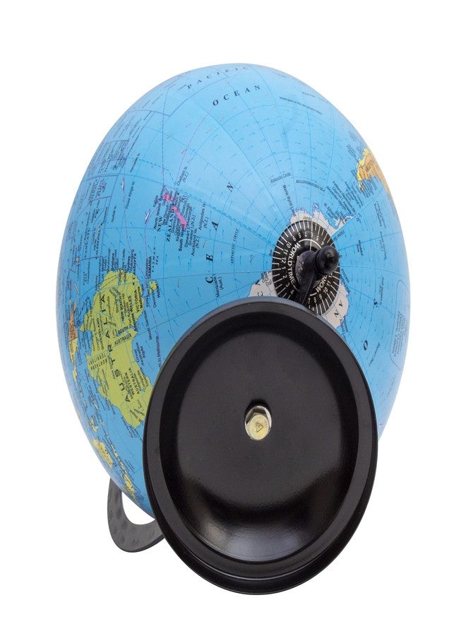 Mummy Please STEM & STEAM Educational,Decorative Spinning Political Educational Laminated Rotating World Globe【MADE IN INDIA】【8" Black with Magnifier】 - Image 4