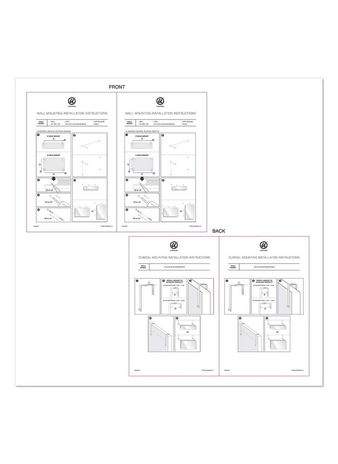 U Brands 3688U0001 Cubicle Glass Dry Erase Undated One Week Calendar Board, 20 X 5.5, White  - Image 5