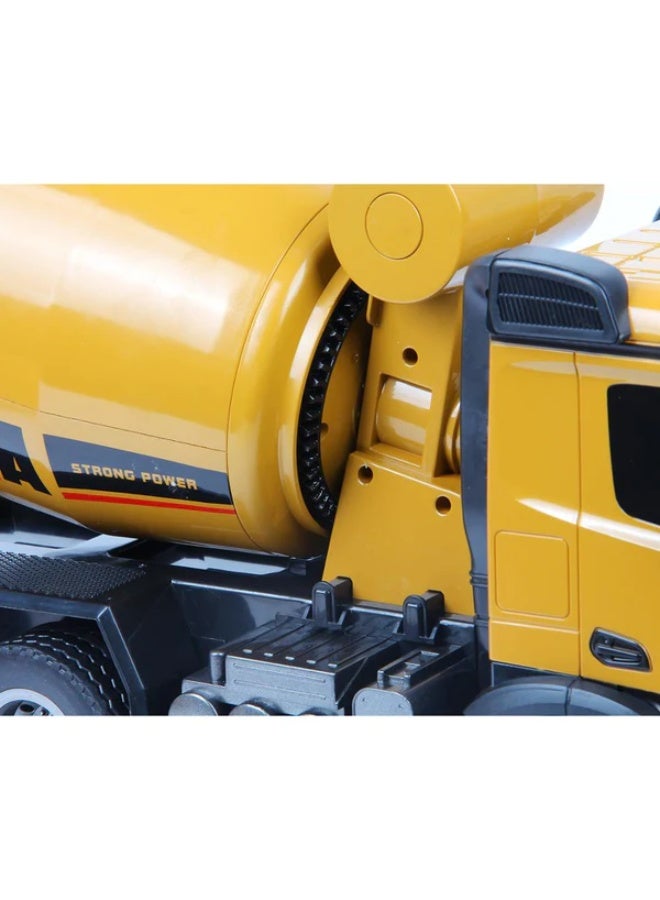 Huina 1574 1:14 RC Concrete Mixer Truck 10CH Remote Control Construction Vehicle with Sound & 25 Min Playtime - Image 5