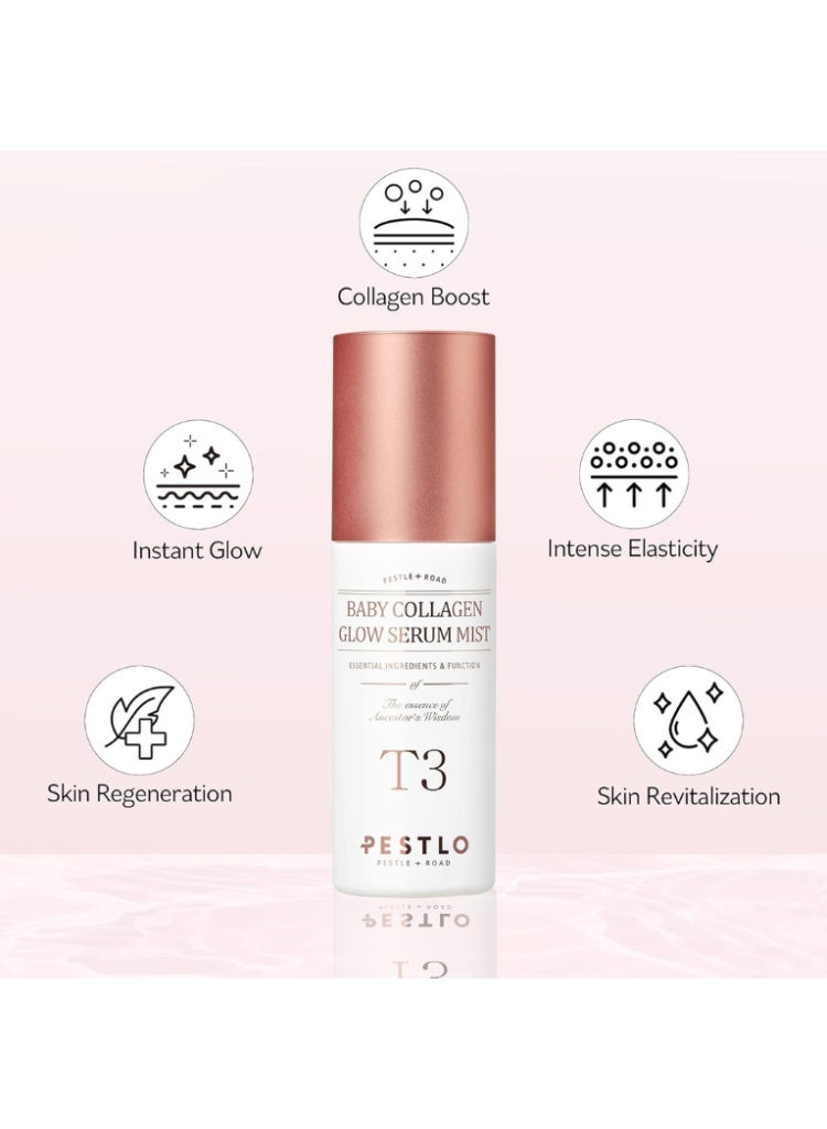 PESTLO T3 Baby Collagen Glow Serum – Korean Hydrating Face Serum for Plump, Radiant, Smooth & Glowing Skin - Image 3