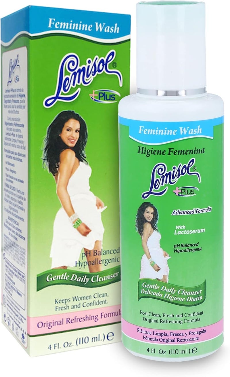 Lemisol Plus Feminine Wash - Gentle Daily Cleanser with Lactoserum, 4oz - Image 1