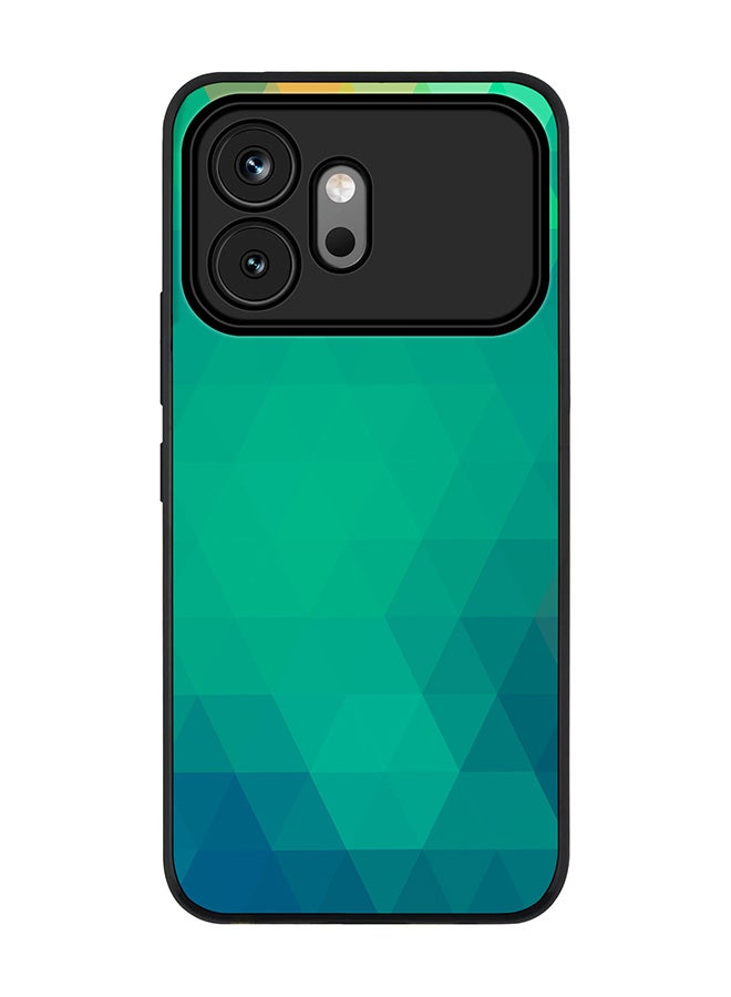Stylizedd Rugged Case for Honor 600- Slim Fit Hybrid Rubber Cover Emerald Prism - Image 1