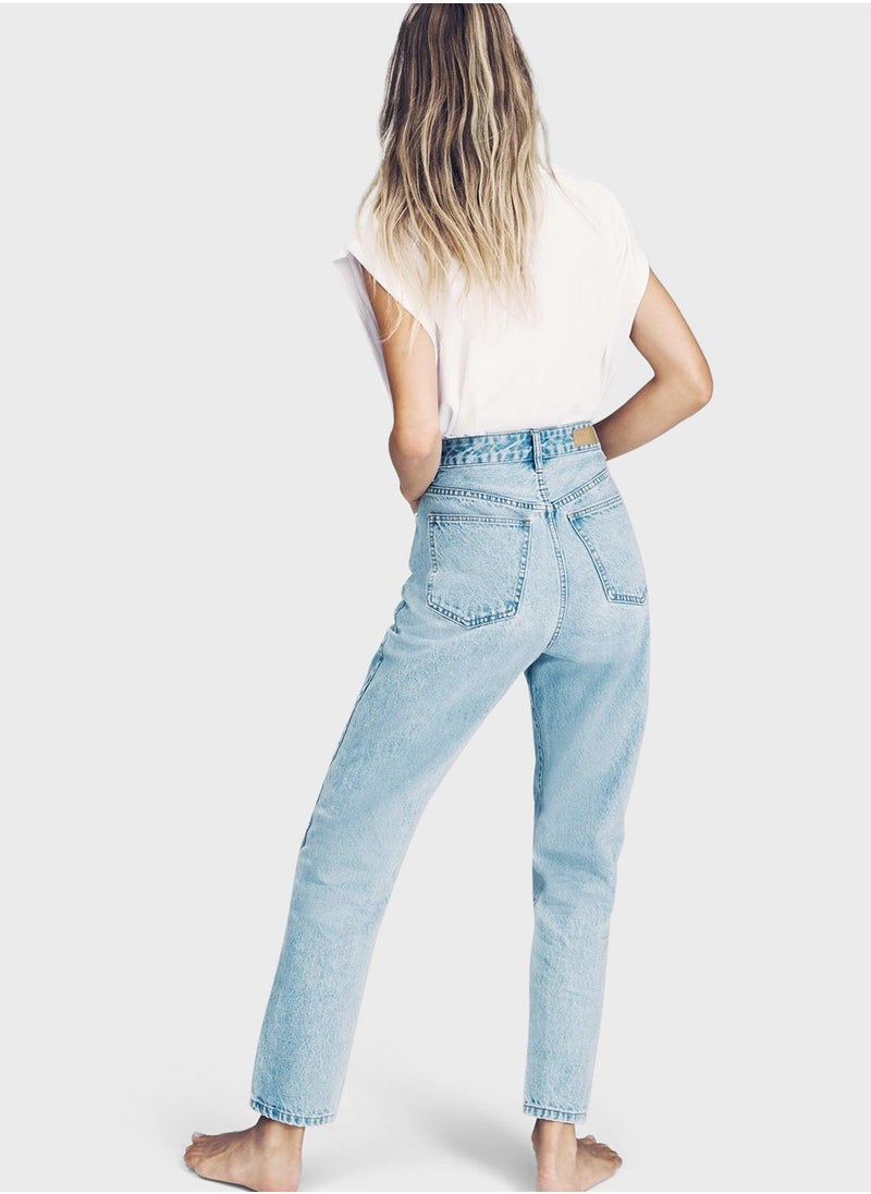 Cotton On - High Waisted Mom Jeans - Image 1