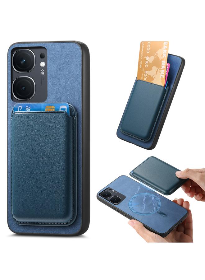 The Bros Case For vivo iQOO Neo9 / Neo9 Pro 5G Retro Magsafe Card Bag PU Back Cover Phone Case