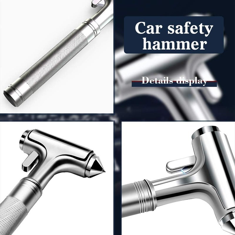 Serjur All Metal Safety Hammer with Window Breaker and Seatbelt Cutter, Aluminum Alloy Life Saving Emergency Escape Tool for Car (1pc) - Image 3