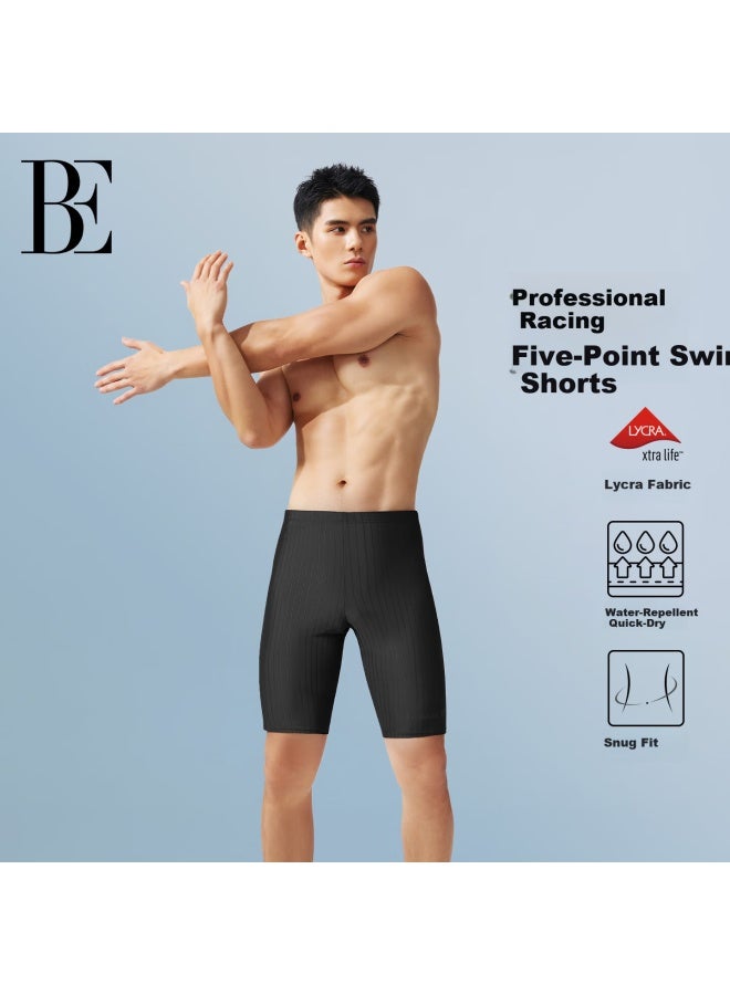 Balneaire Men's Fashion Swim Trunks Professional Sports Five-point Square Swim Shorts Beach Swimming Hot Spring Swimwear 50162 3XL - Image 1