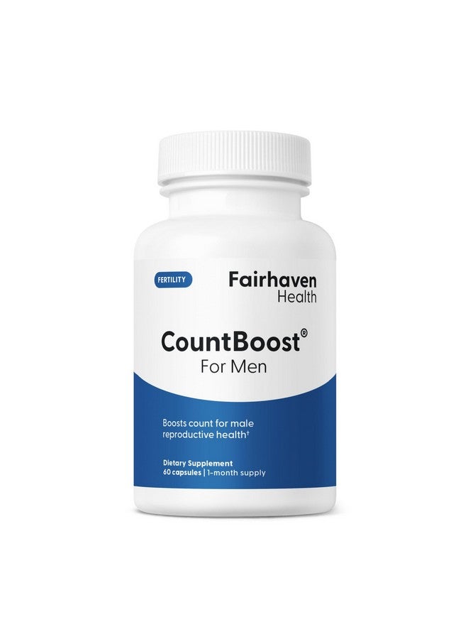 Fairhaven Health CountBoost for Men Optimal Count and Volume Male Fertility Supplement - Pre-Conception Nutrition for Him - with Ashwagandha, Vitamin C, and CoQ10-60 Capsules - Image 1