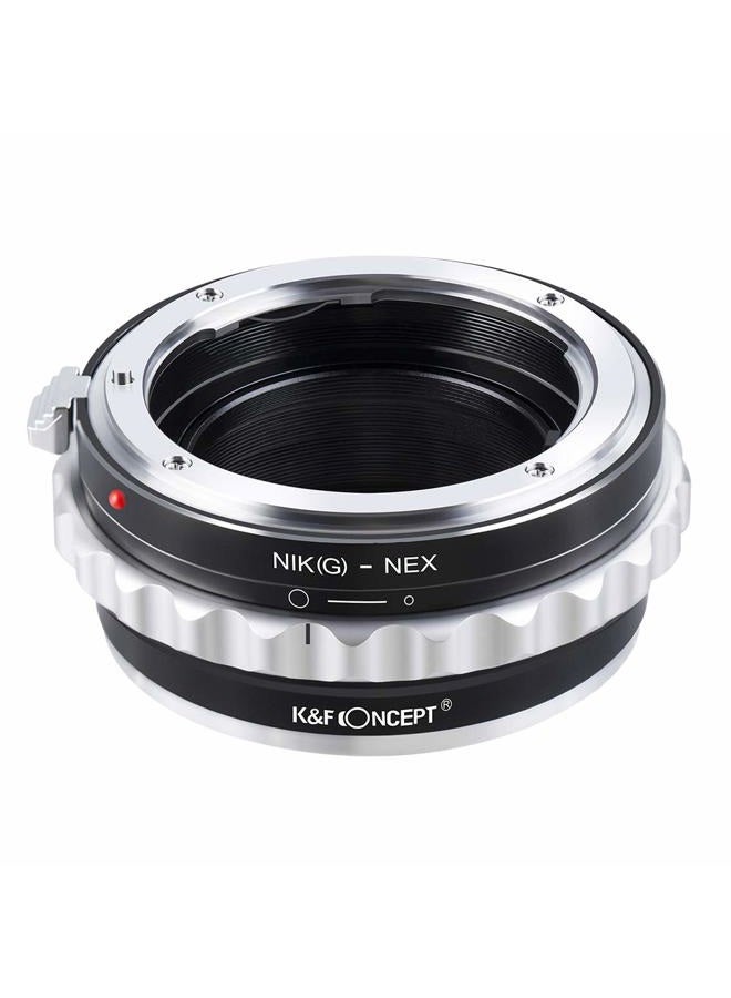 K&F Concept Lens Mount Adapter Compatible with Nikon G AF-S F AIS AI Nikkor F Mount G-Type D/SLR Lens to Sony Alpha E-Mount NEX Camera Compatible with Sony Alpha A7,A6000,A6300,A6500,A5000,A5100 - Image 3