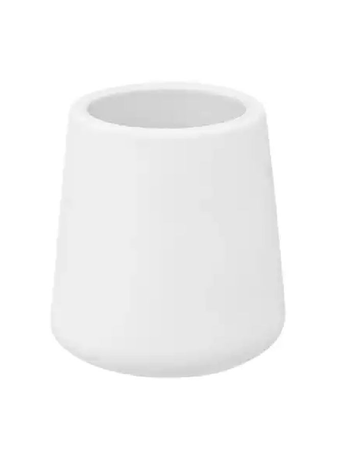Five Simply Smart High Quality Sandstone Toilet Brush with Holder White and Silver 39 x 12 x 12 cm 174878I - Image 3