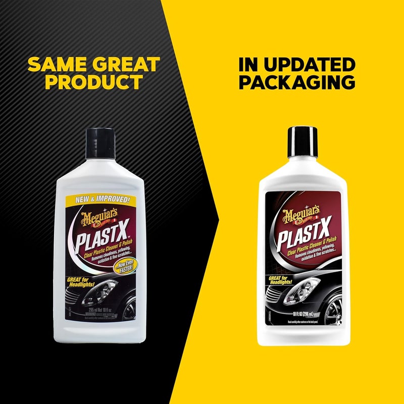 Meguiar's Plastx Clear Plastic Car Cleaner and Polish 295 ml, G12310, H7.625 X W3.26 X D1.55 inches - Image 2