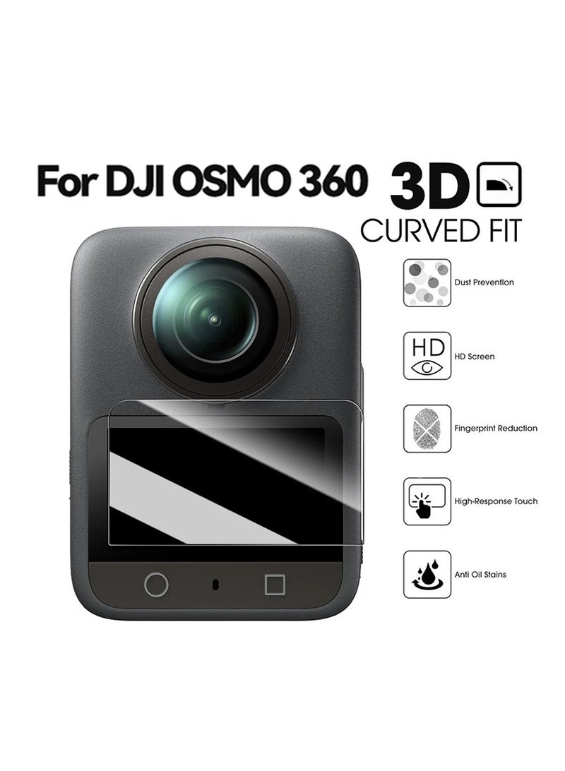 general For DJI OSMO 360 Panorama Camera Accessory Kit Silicone Scratch Guard + Display Film + Lens Film - Image 3