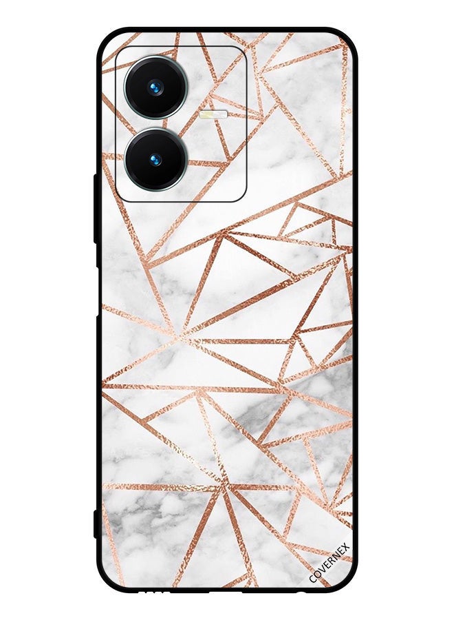 Covernex Protective Case Cover For vivo Y22 Marble Pattern Wallpaper - Image 1